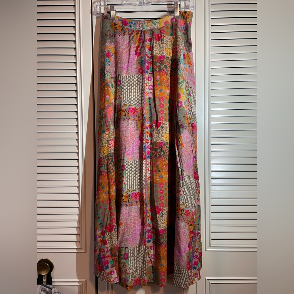 NATURAL LIFE Vibrant Patchwork Maxi Skirt